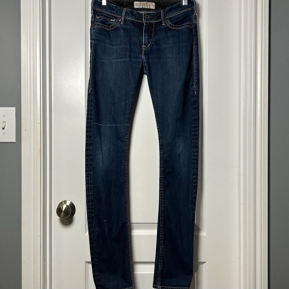 Western Glove Works Vintage Japanese Ringspun Denim Dark Wash Skinny Jeans Style